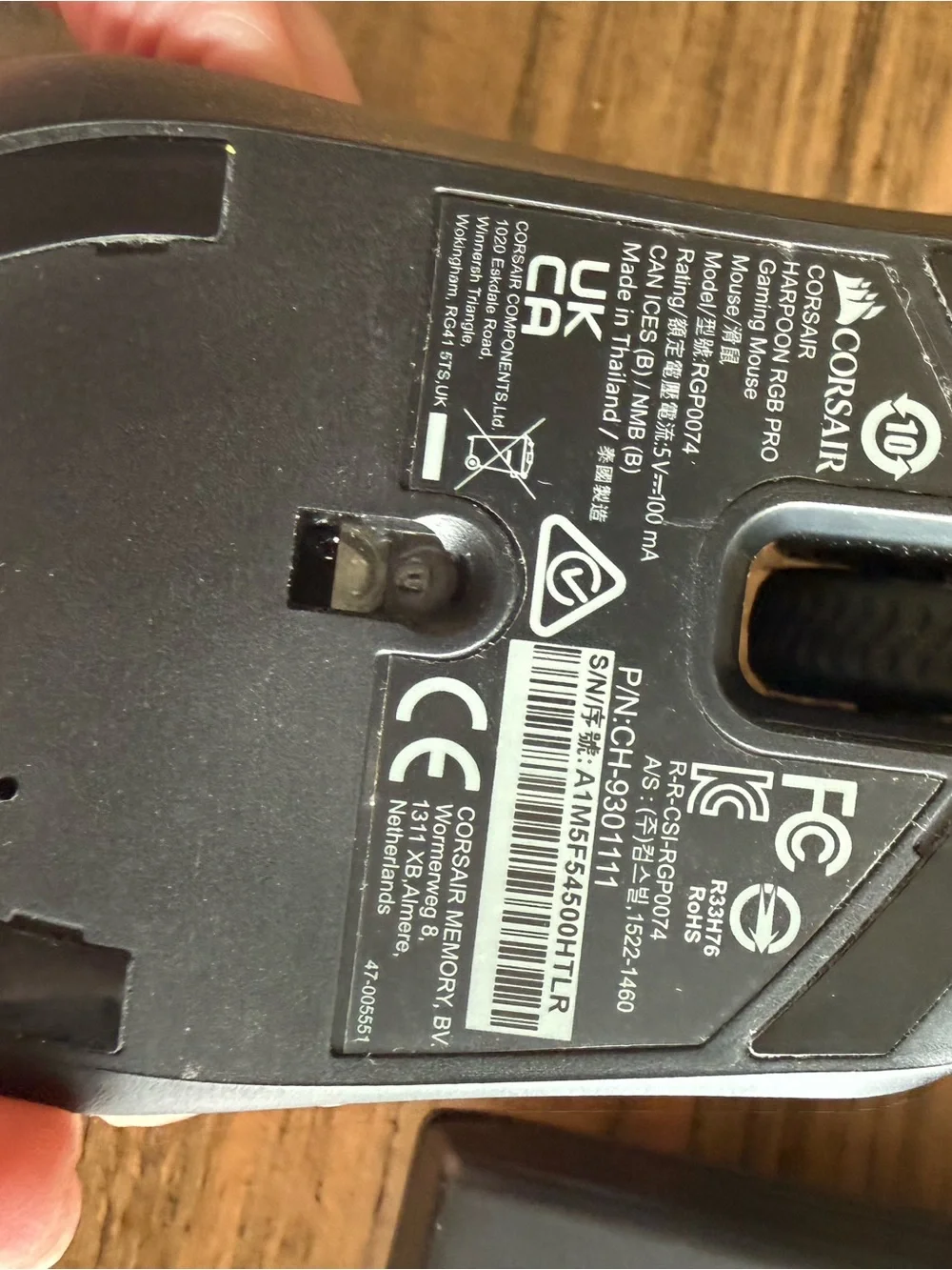 Corsair K60 Pro keyboard and mouse